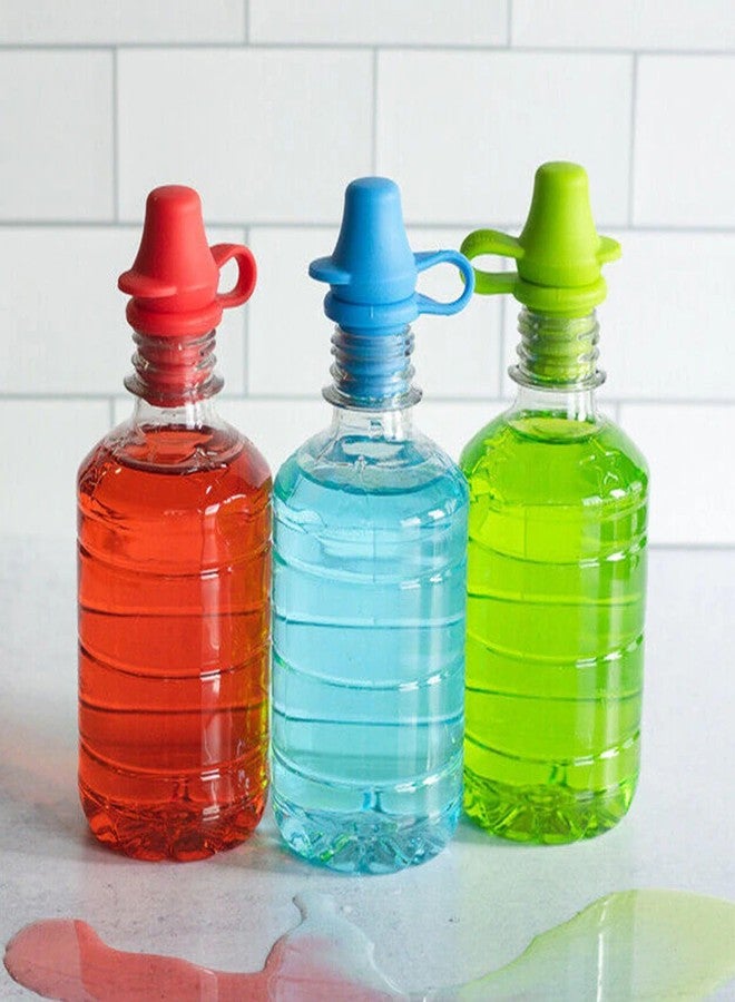 Gsycle 4PCS Water Bottle Sippy Top, No Spill Silicone Universal Bottle Spout Adapter Water Bottle Caps Topper for Toddlers Baby Adults Children - Image 4